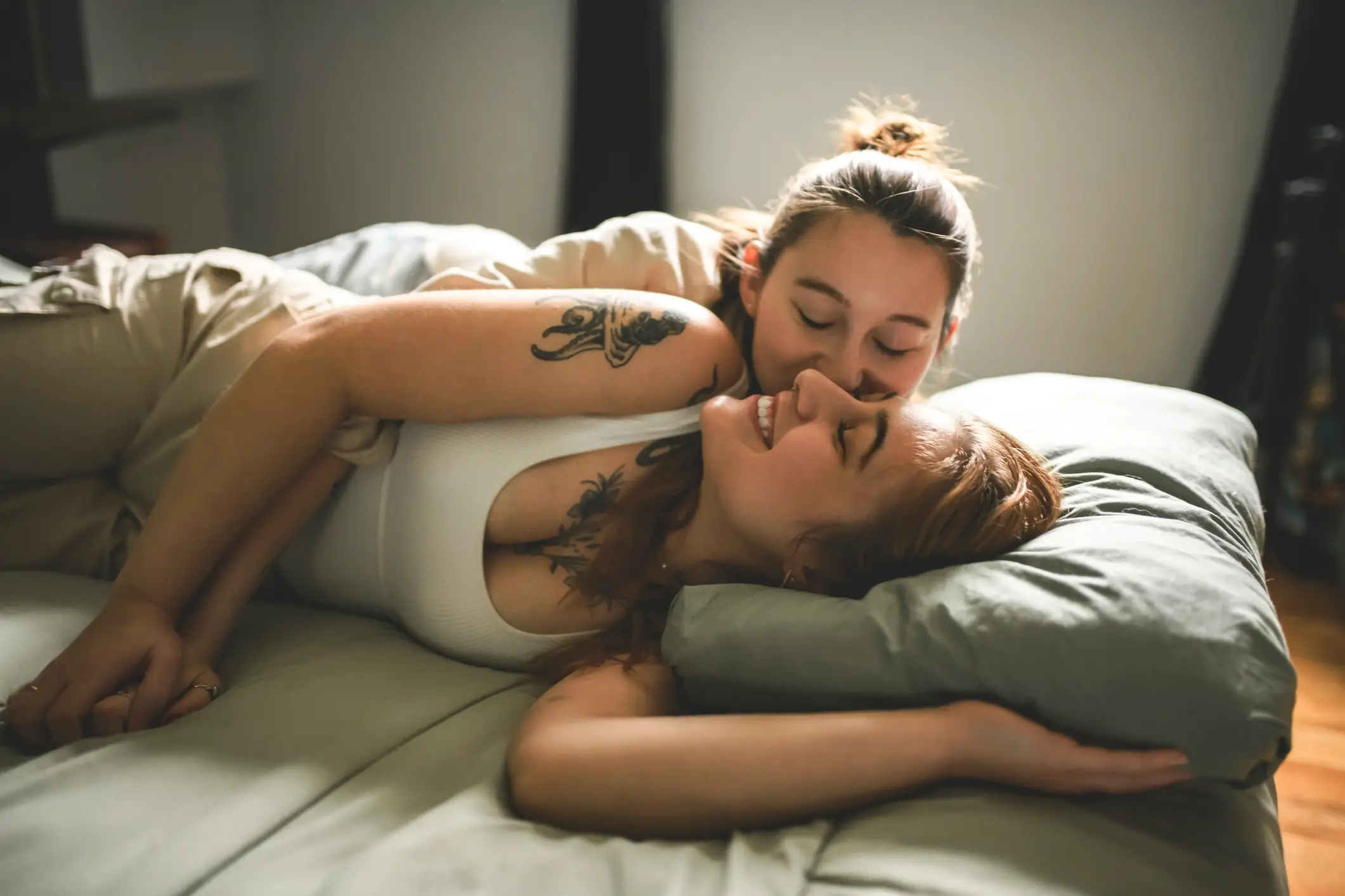 Whatever your stance, a 'white kiss' should only happen if everyone involved is comfortable with it (Getty Stock Images)