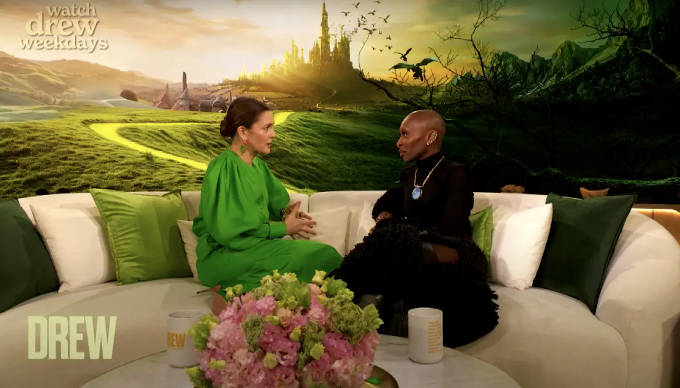 Drew Barrymore and Cynthia Erivo (The Drew Barrymore Show)