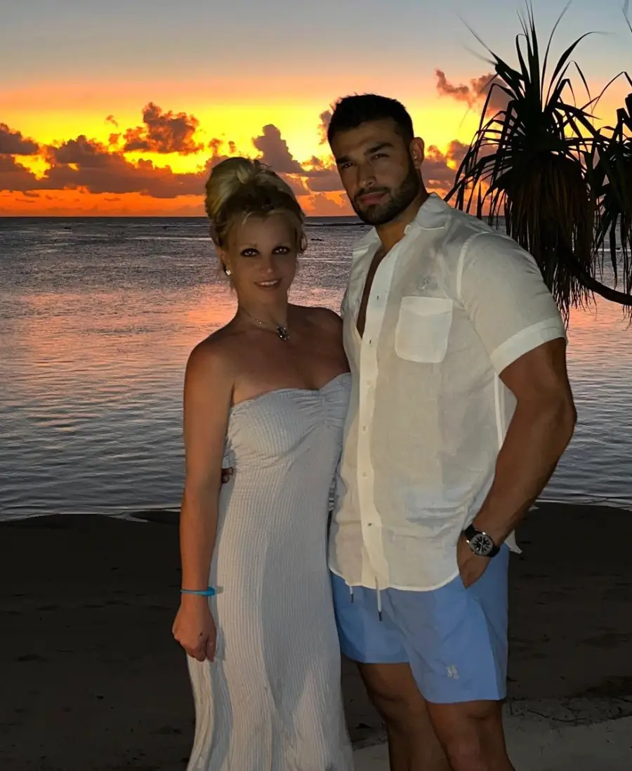 Britney announced her pregnancy in April. (