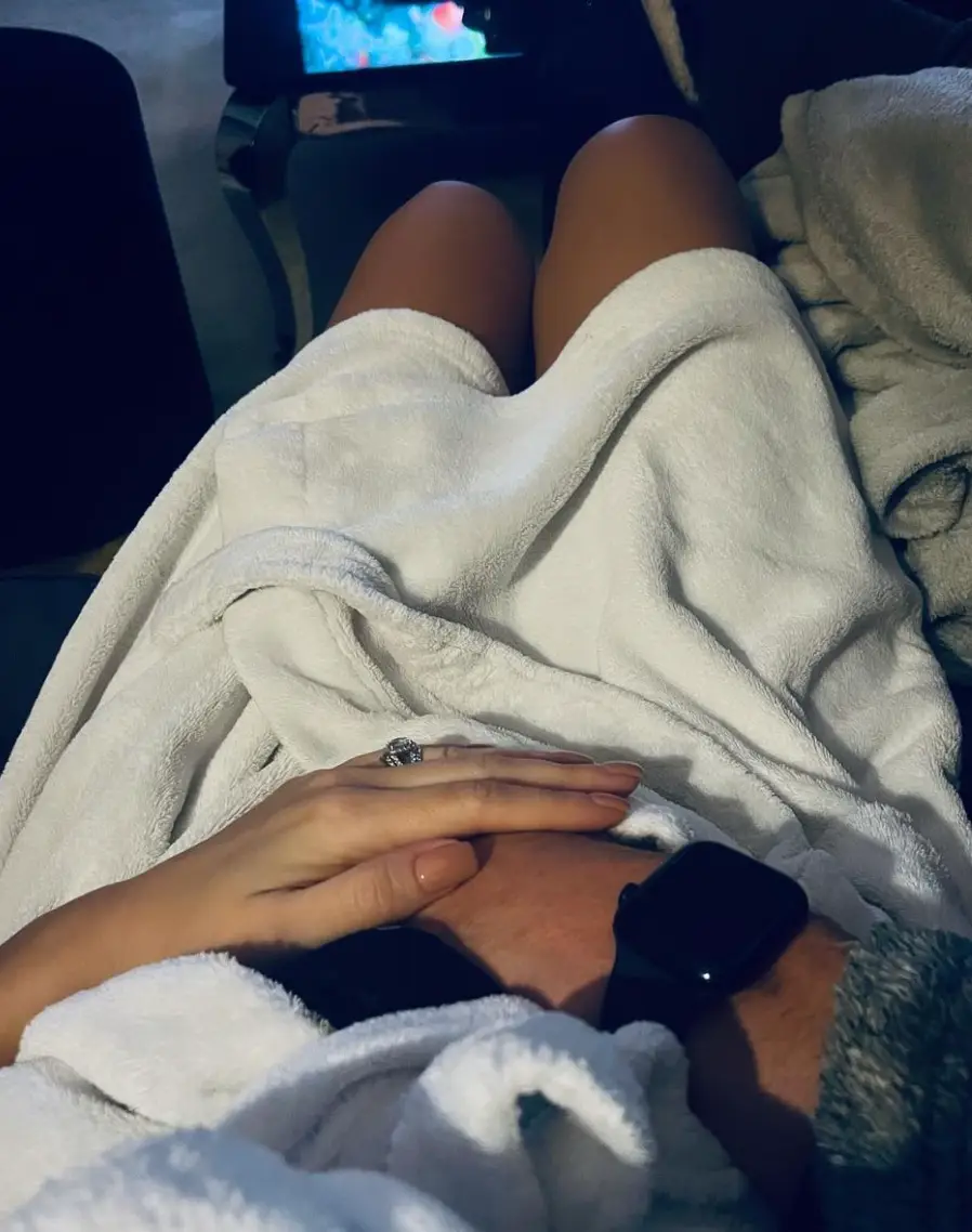 They recently posted about the baby kicking.