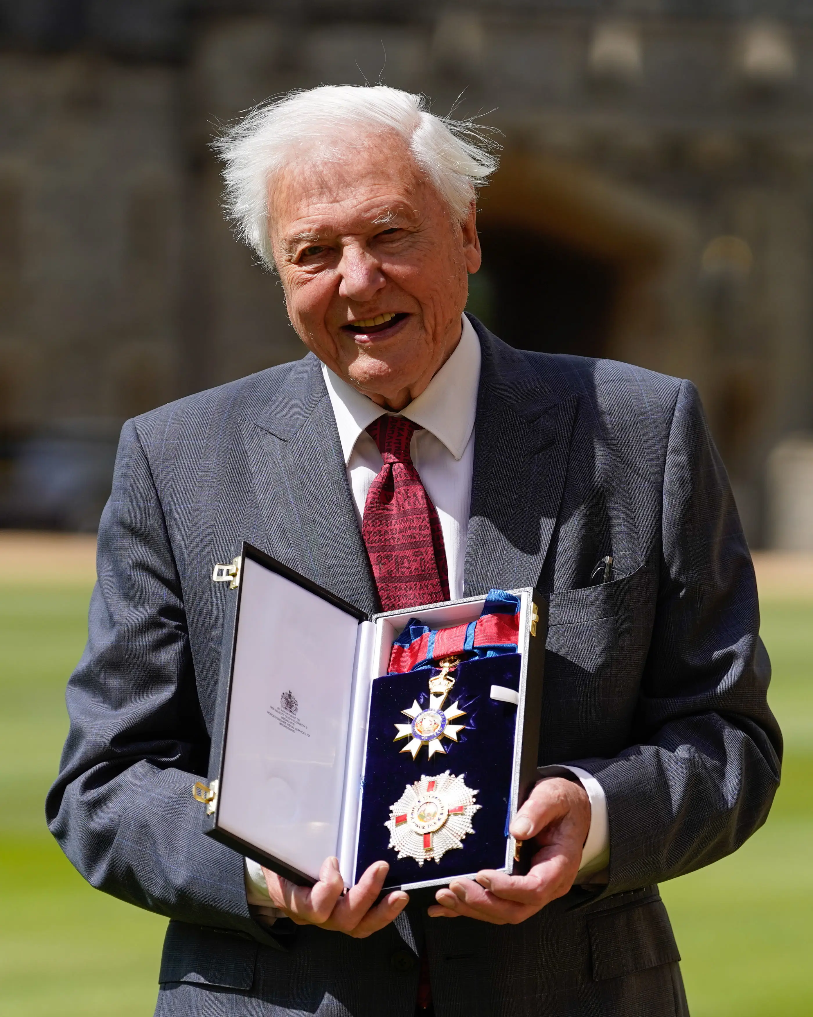 Sir David Attenborough turns 100 next month and was appointed a Knight Grand Cross of the Order of St Michael and St George in 2022 (Andrew Matthews - Pool/Getty Images)