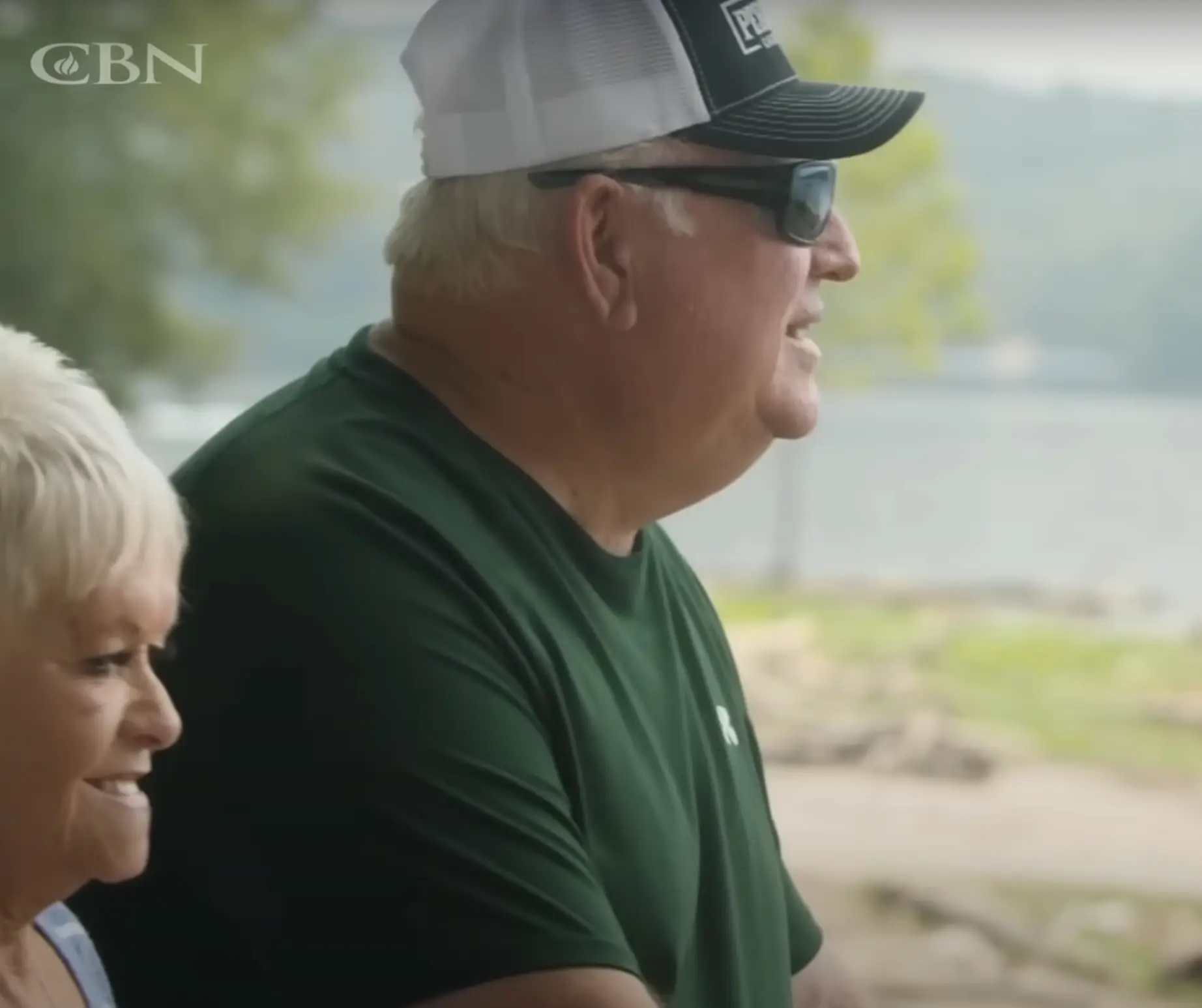 Charlotte's husband, Danny, recalled the moment he realised his wife 'was not in this world' (YouTube/The 700 Club)