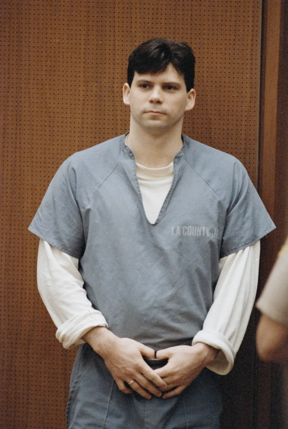 Lyle Menendez wore a toupeé during the trial (Netflix)