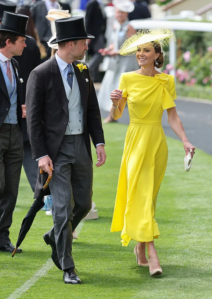 Kate Middleton made her triumphant Royal Ascot return with a bright yellow ensemble (Chris Jackson / Staff / Getty Images)