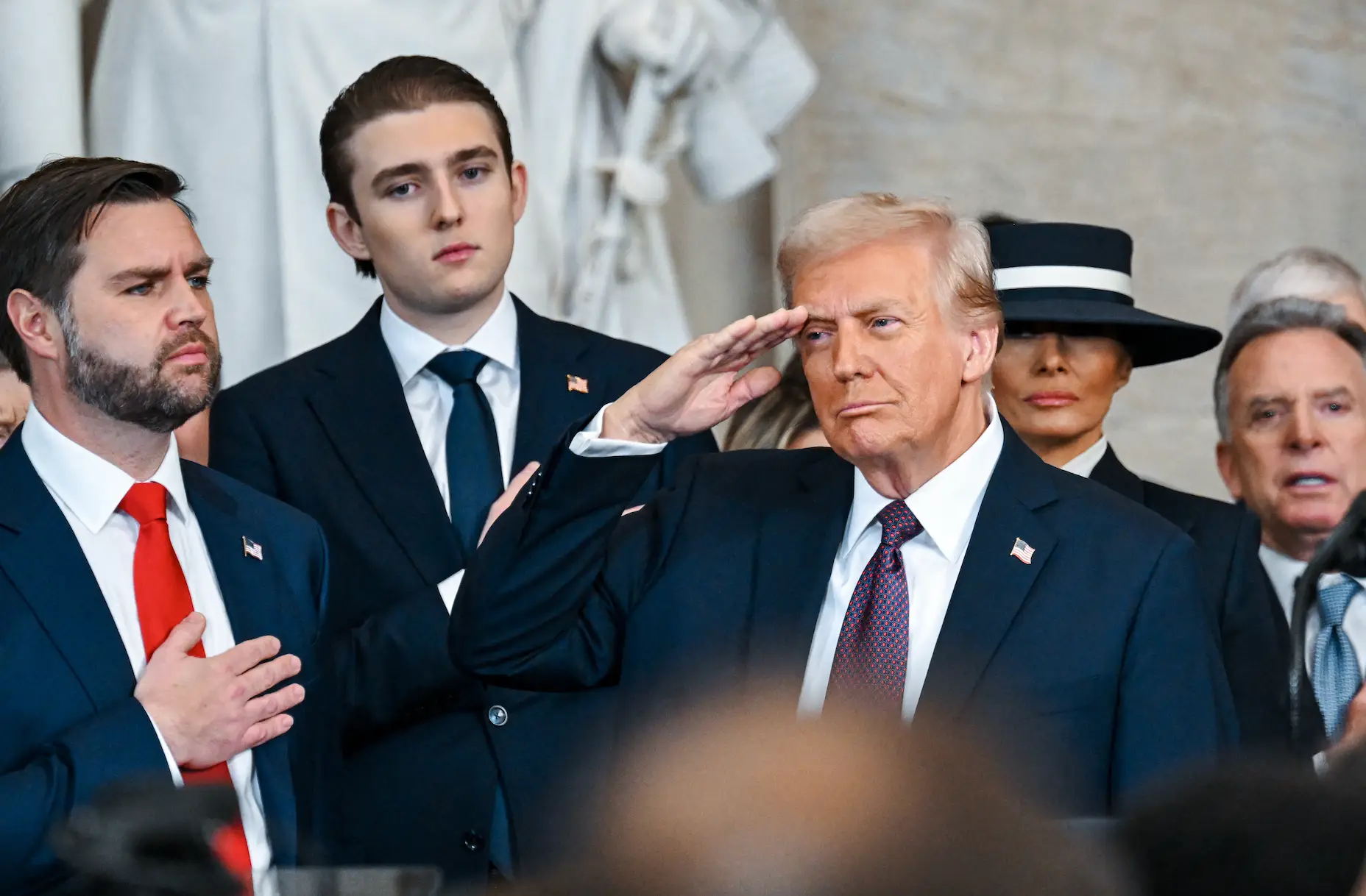 Donald Trump has championed his son and his 'best skill' (Kenny Holston/The New York Times / AFP via Getty Images)