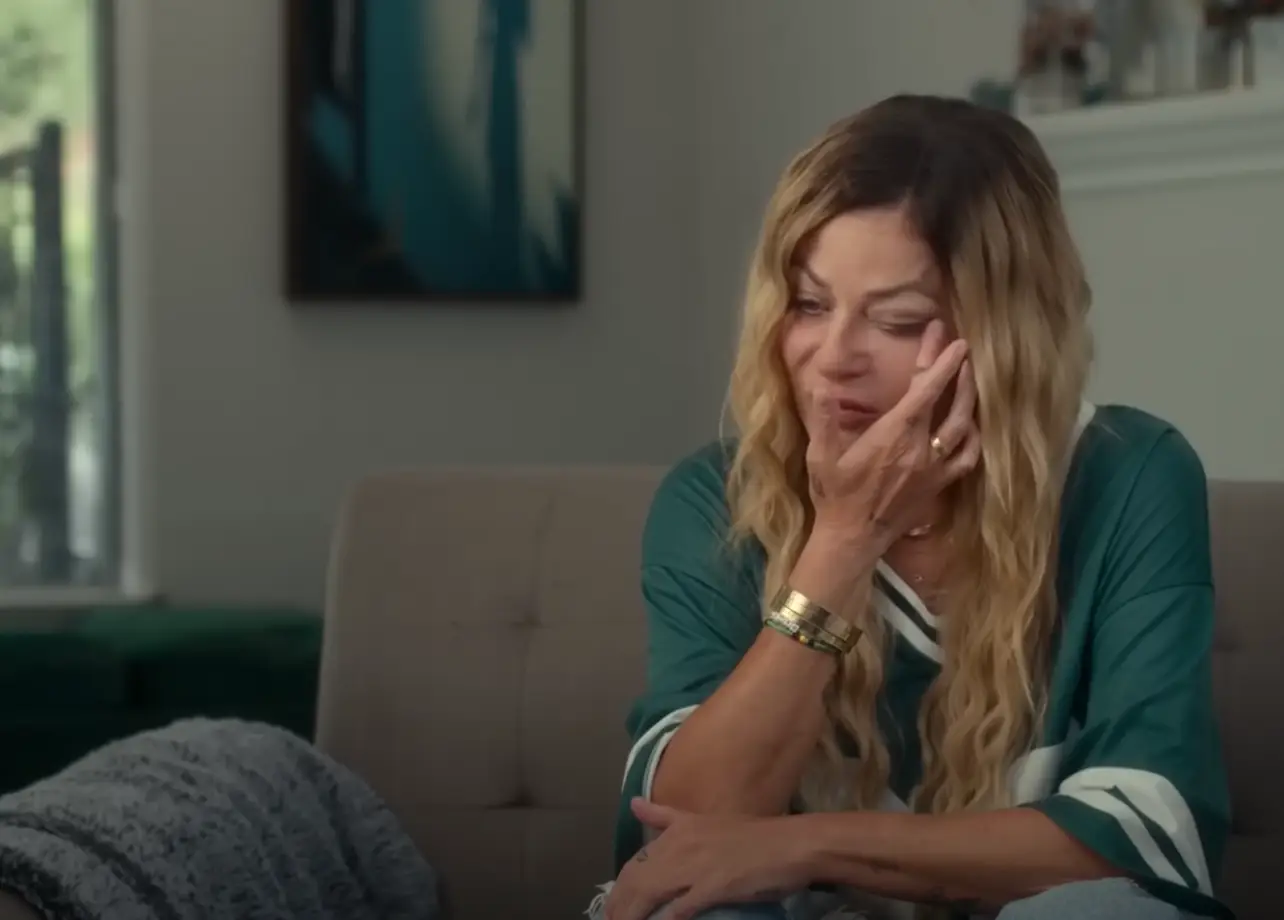 Sophie says Piper asked her mum, Heather [pictured], not to leave (Netflix)