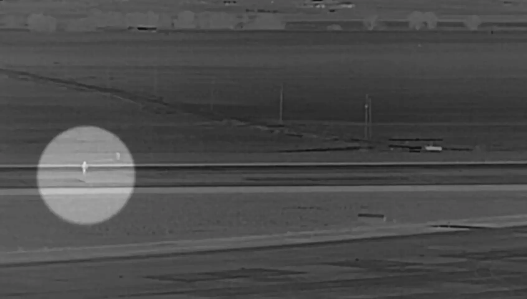 The airport has released a black-and-white video of what happened before the incident (City of Denver)