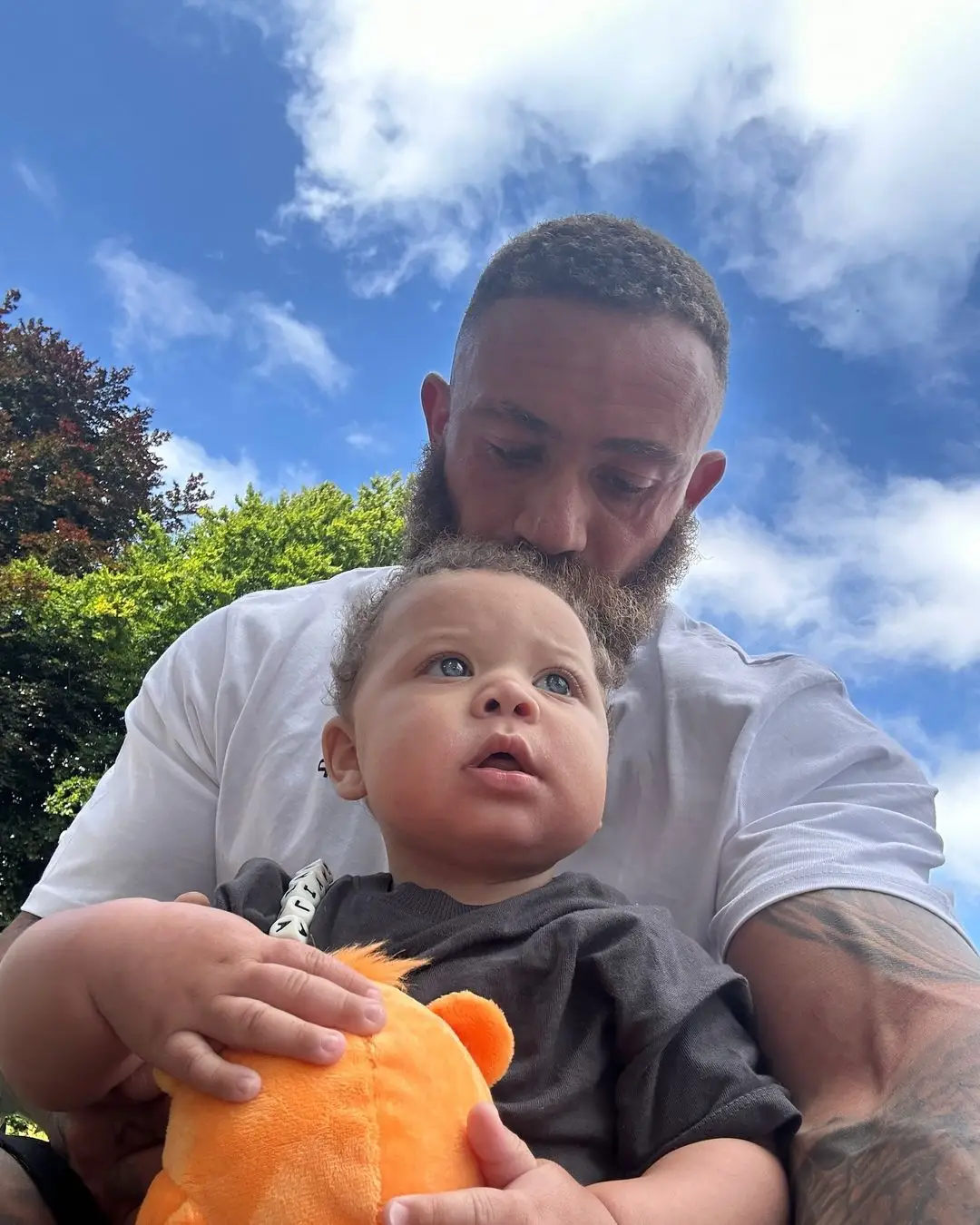 Ashley welcomed his beautiful baby boy, Aliyas, earlier this year. (Instagram/@mrashleycain)