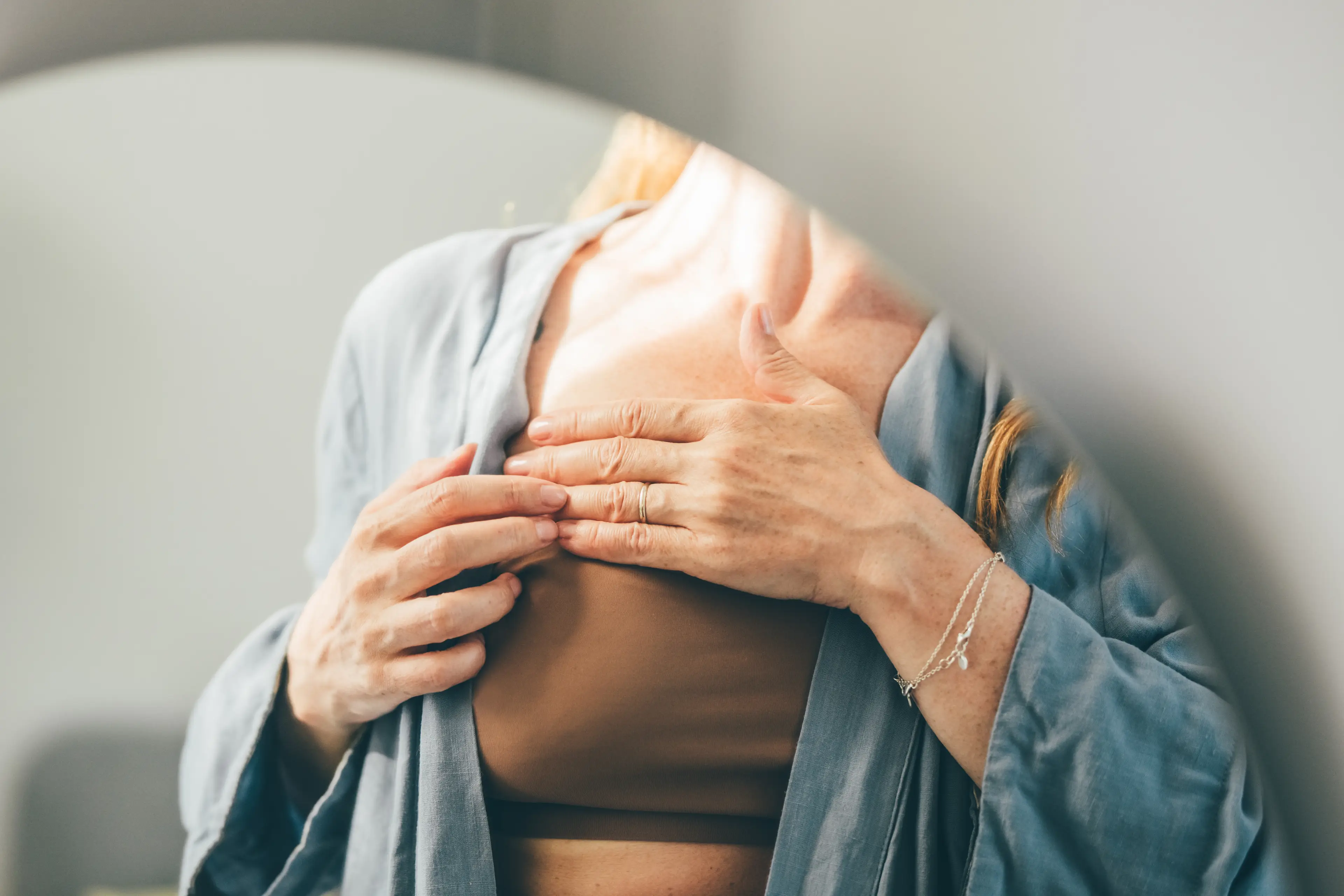The NHS advises regularly checking for lumps (Getty Stock Images)