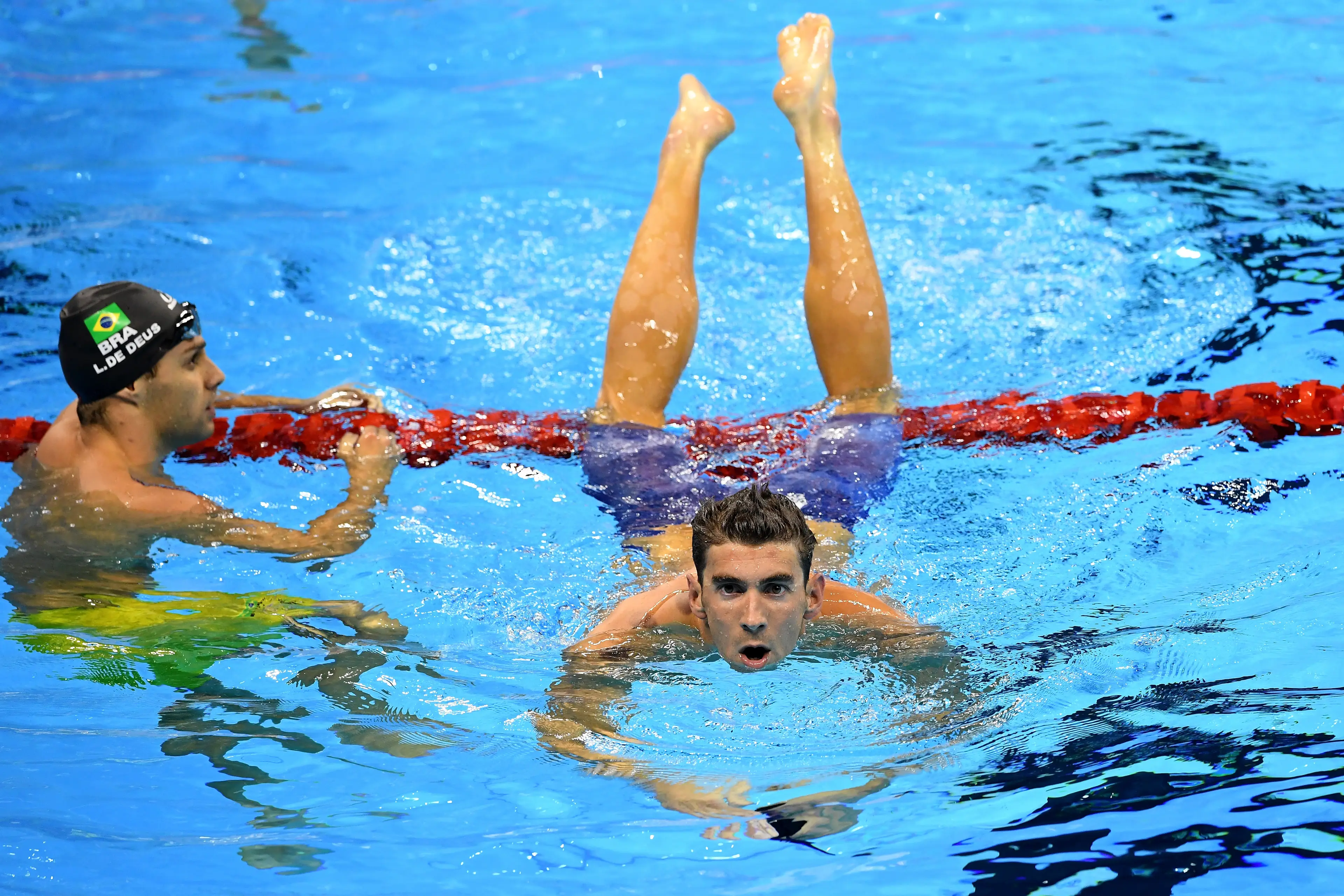 The athlete claimed most swimmers pee in the pool. (Quinn Rooney/Getty Images)