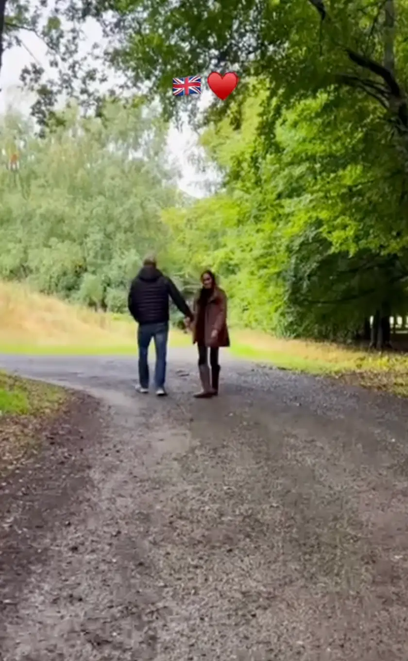 The couple were seen wearing thick winter clothes (Instagram/@meghan)