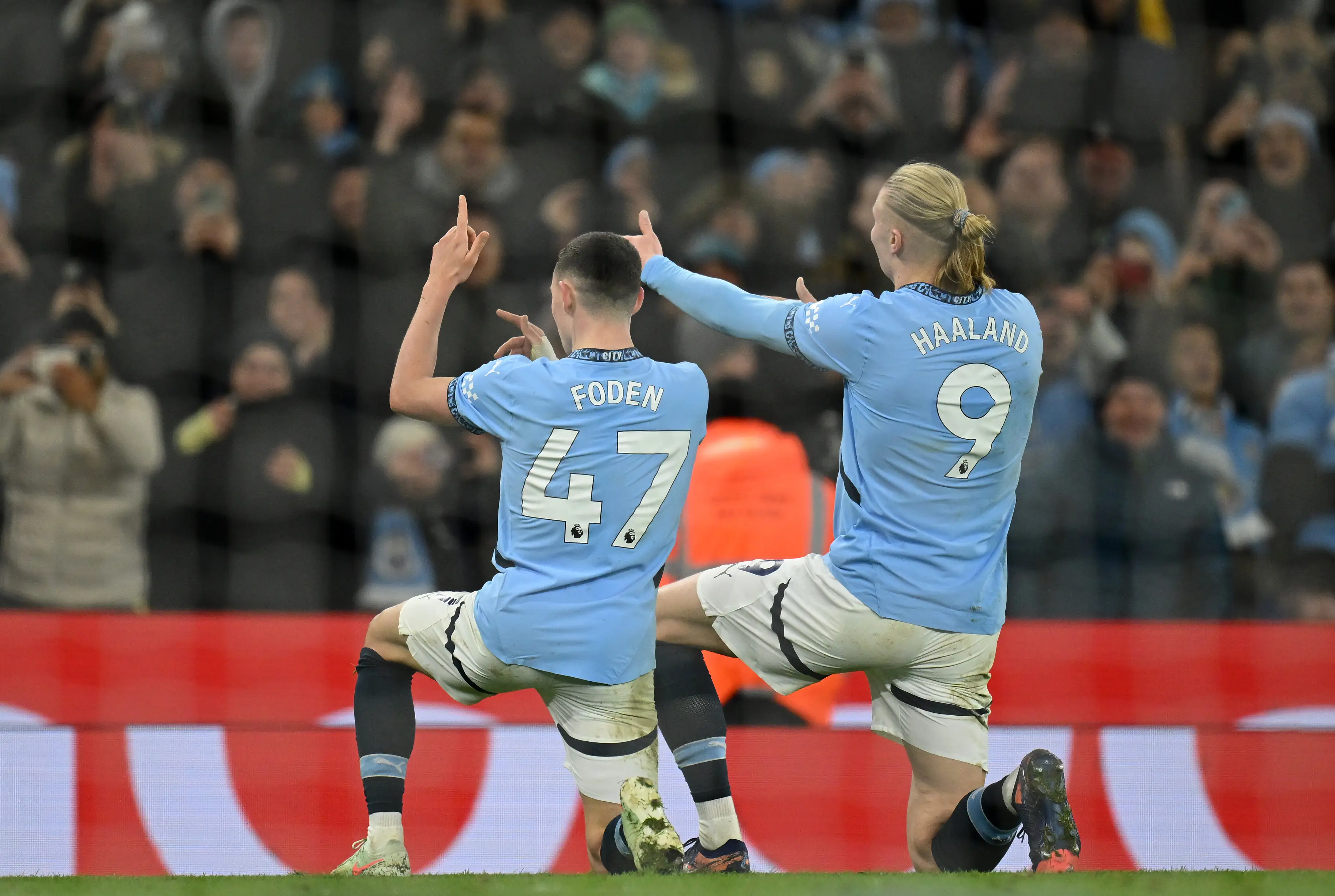 Haaland only wears one name on his Manchester City jersey (Michael Regan/Getty Images)