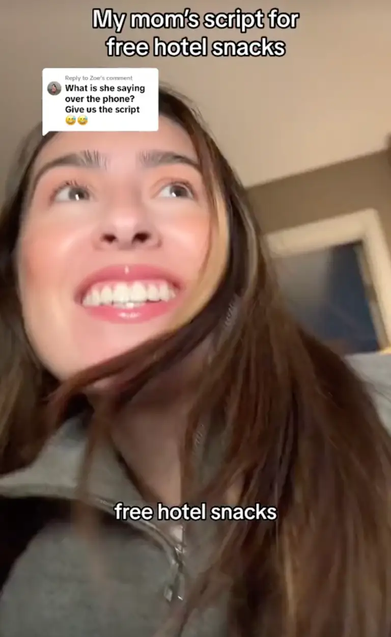 She revealed her mum's tried-and-tested 'script' to get the goodies.