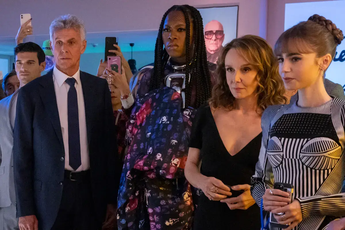 Pierre Deny played Louis de Léon, the CEO of a fashion giant called JVMA in the third and fourth seasons of the hit Netflix show (Netflix)
