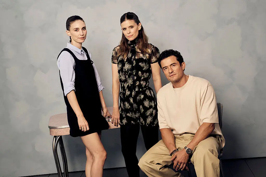 Orlando Bloom has opened up about what it was like filming a threesome scene with his real-life sisters Rooney Mara and Kate Mara (Gareth Cattermole / Staff / Getty Images)