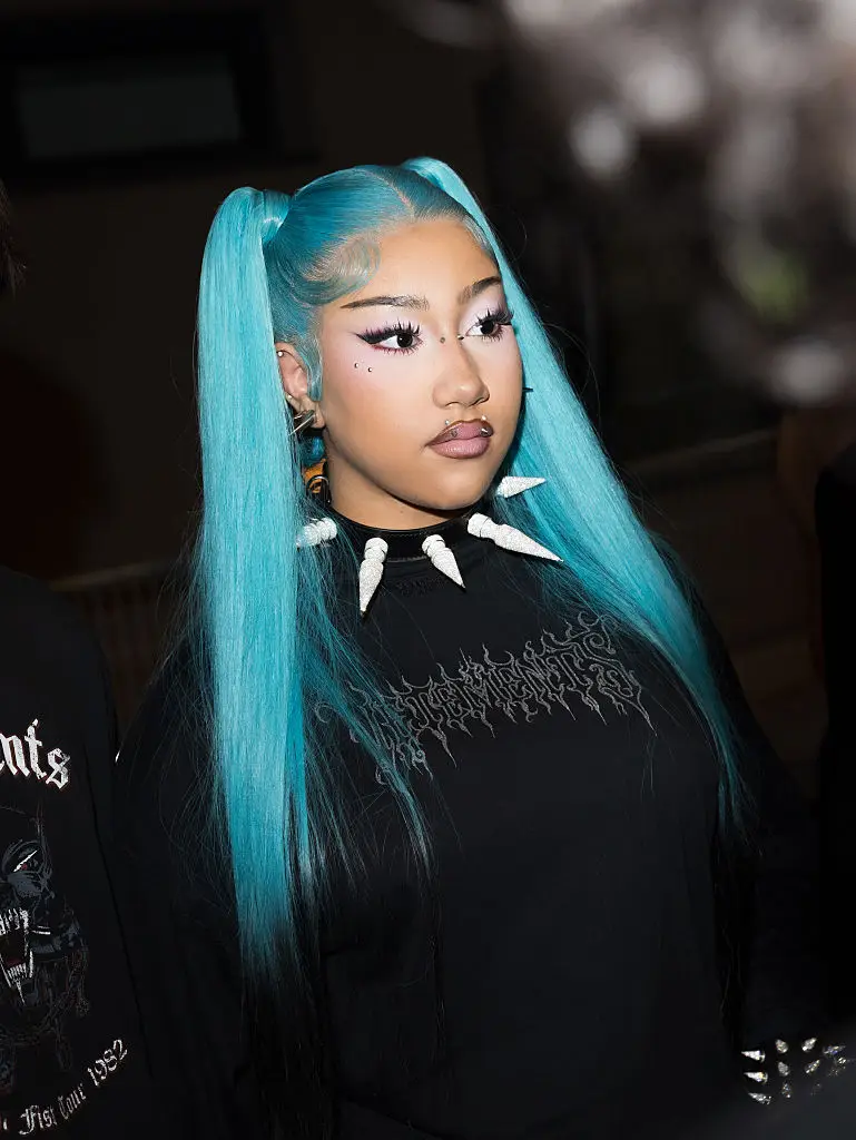 North is known for her distinctive blue hair and piercings (Arnold Jerocki/Getty Images)