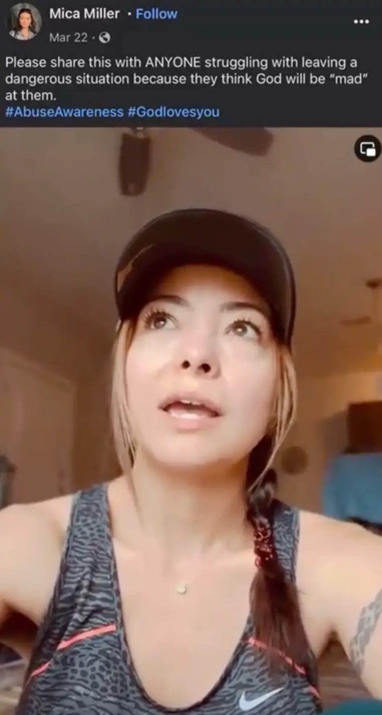 The clip was uploaded to social media weeks before Mica's death (Netflix)