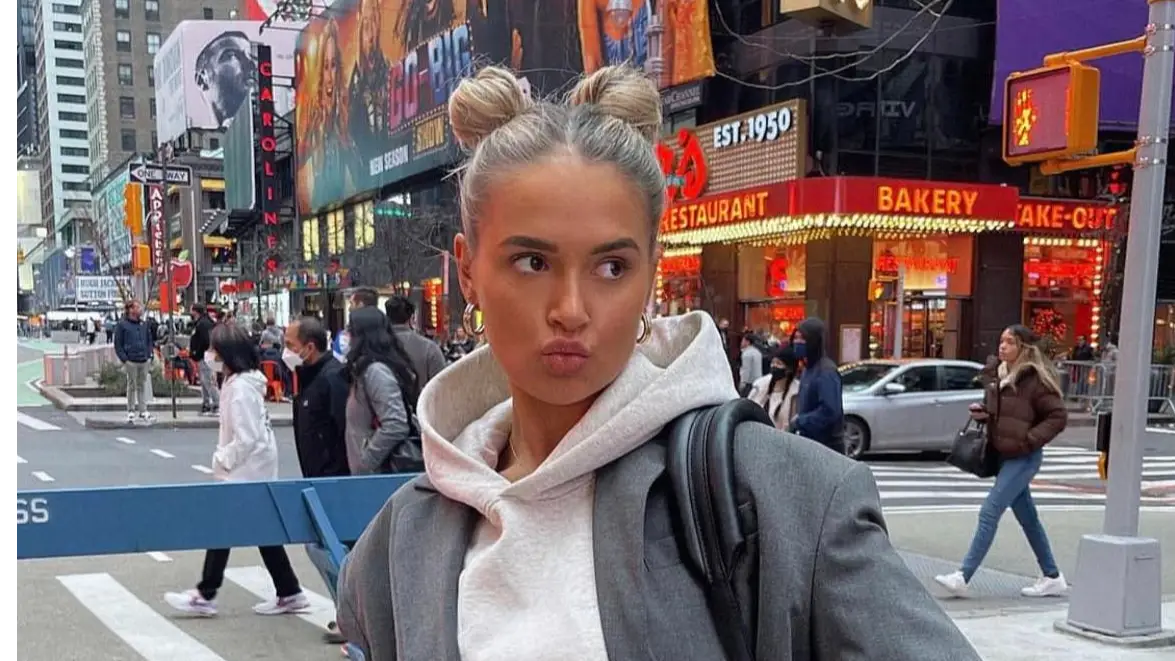 Molly Mae in Times Square