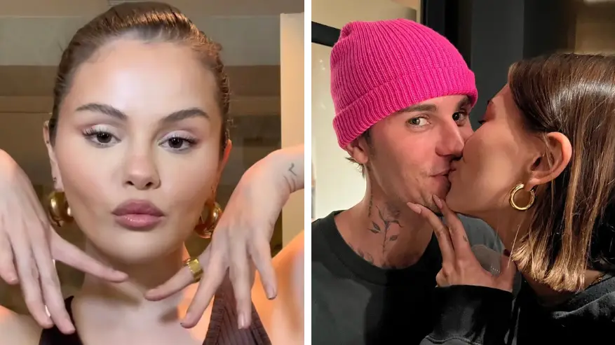 TikTok/selenagomez/Instagram/haileybieber