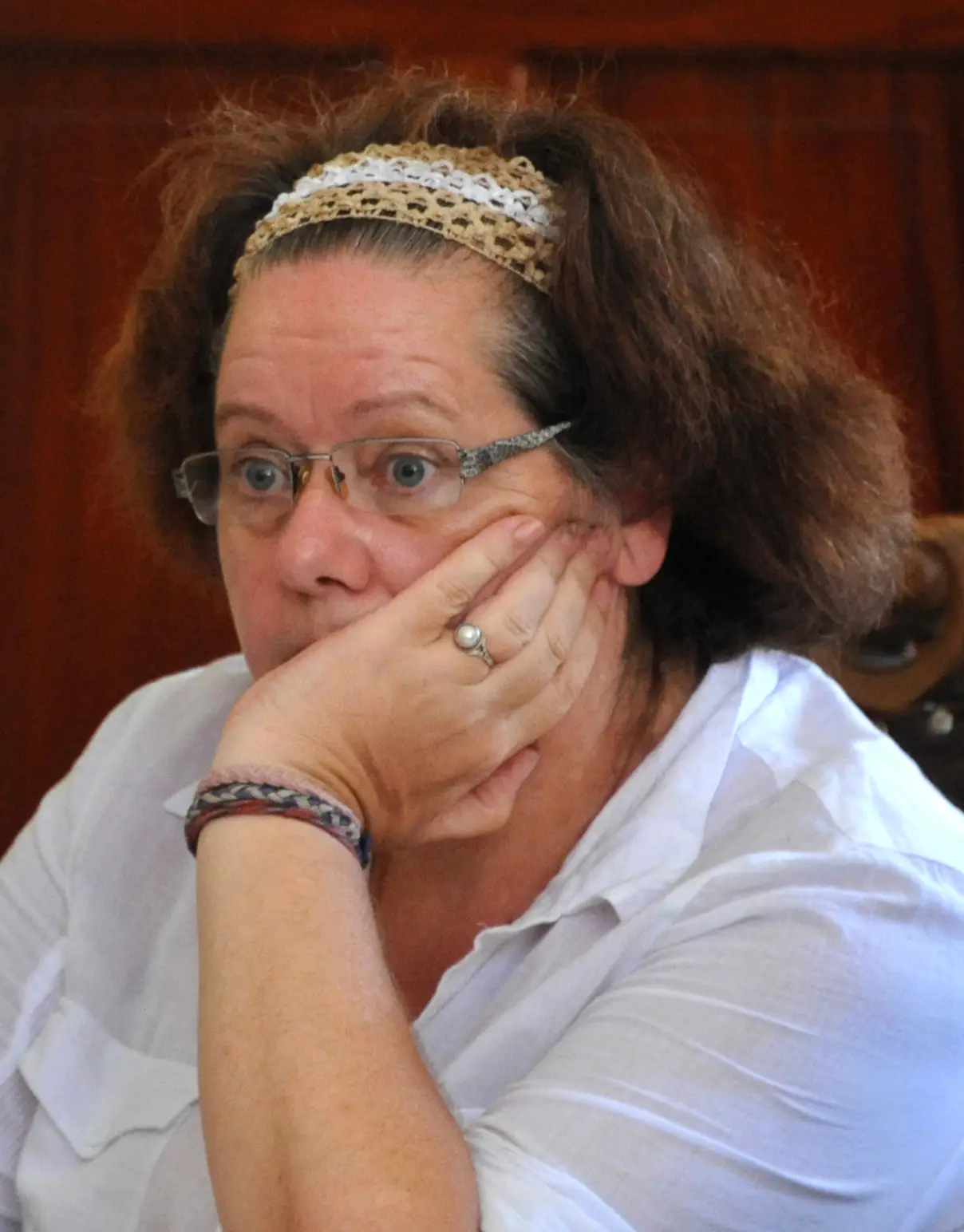 The grandmother has revealed her final sad wish. (SONNY TUMBELAKA/AFP via Getty Images)