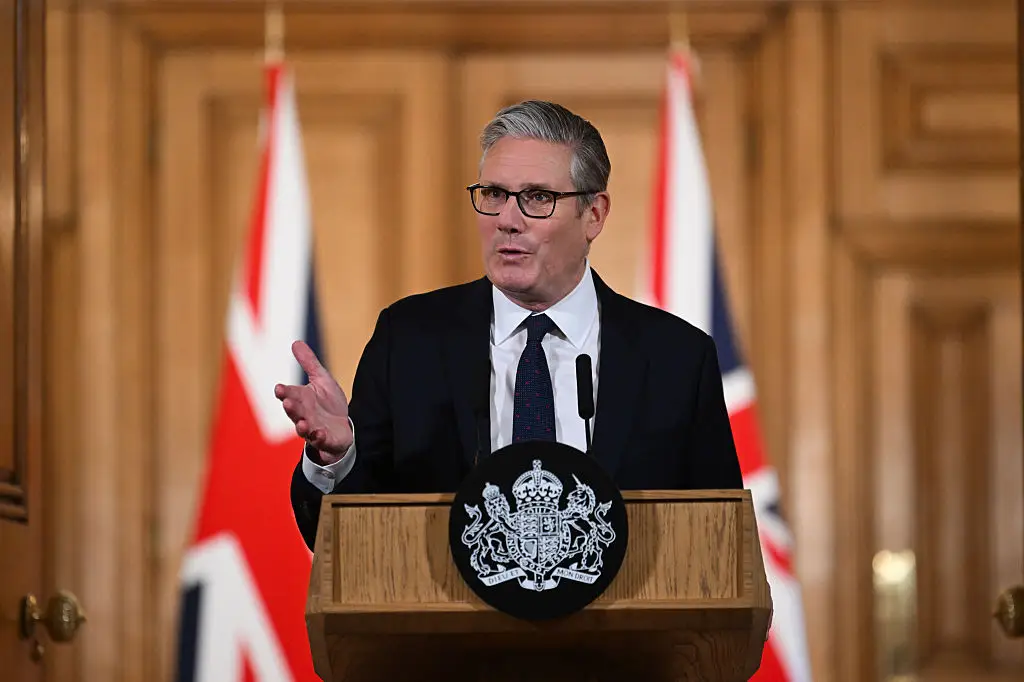 UK Prime Minister Keir Starmer announced a ban on young teenagers using social media earlier this morning (Bloomberg / Contributor / Getty Images)