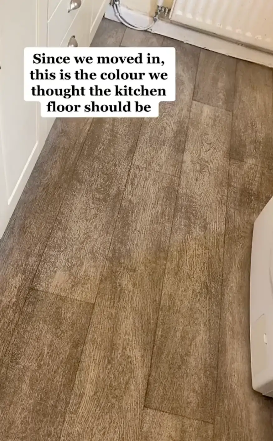 Emma realised it was a totally different colour when clean.