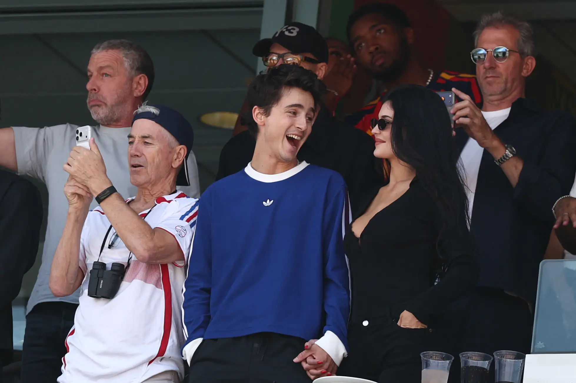 The pair were snapped holding hands (FRANCK FIFE / AFP via Getty Images)