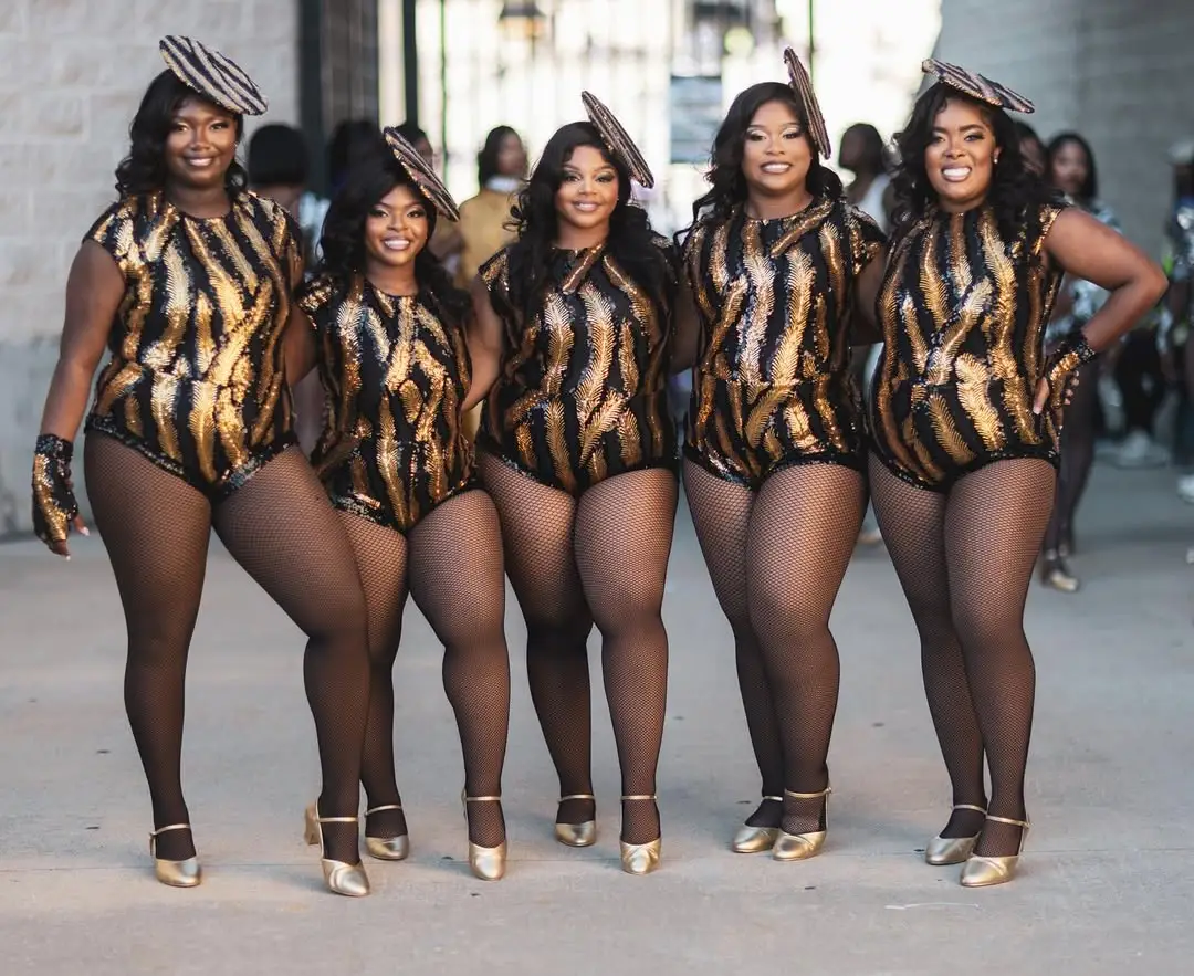 A college band announcer has been forced to apologise to a plus-sized dance group for an 'Ozempic' joke about them (Instagram/@the.asuhoneybeez)