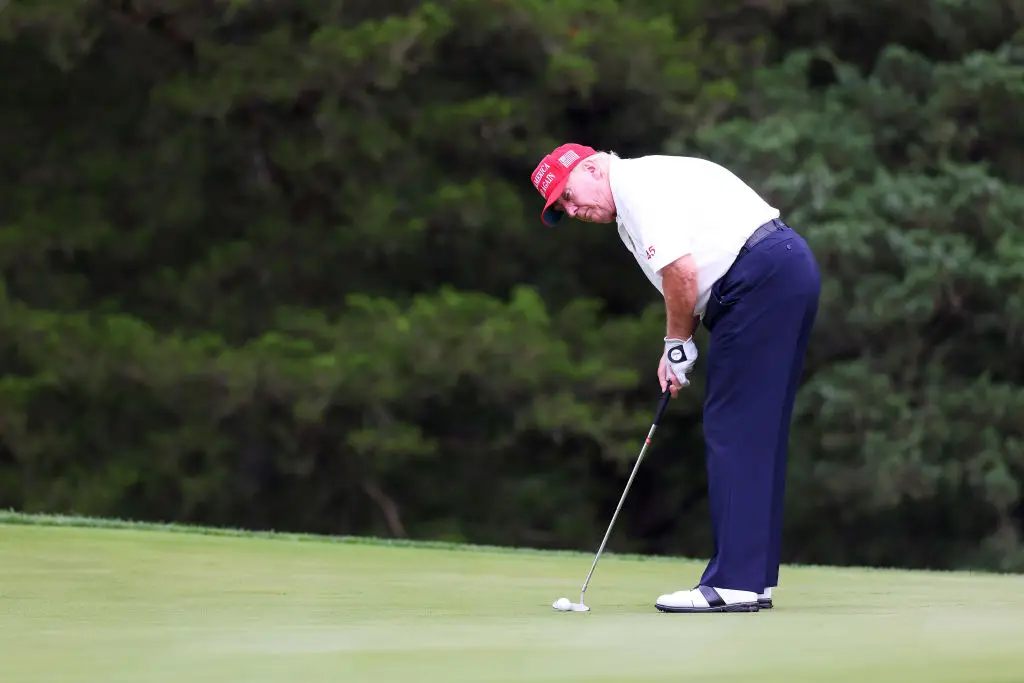 Trump has been accused of unsportsmanlike behaviour (Mike Stobe/Getty Images)