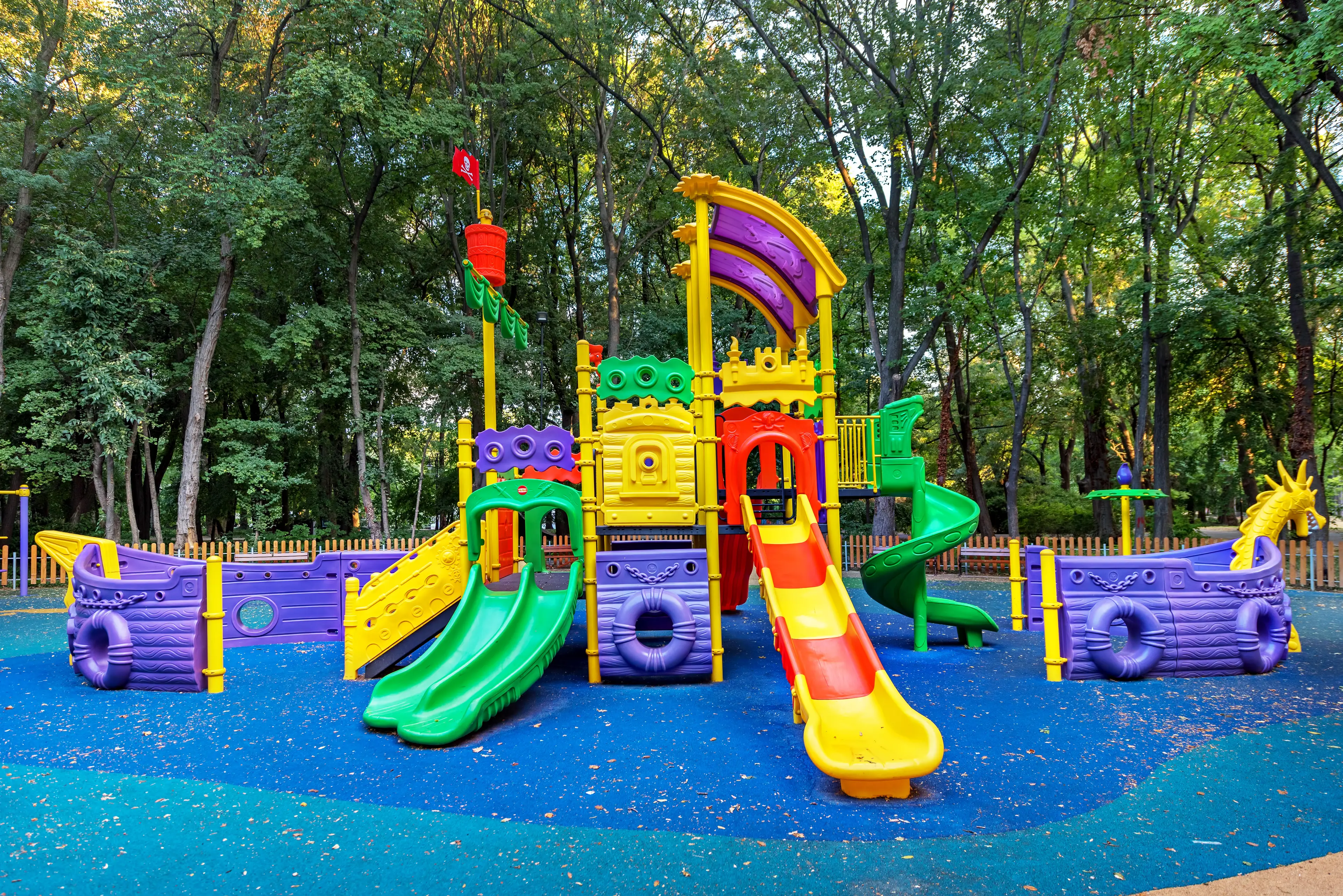 A children's playground.