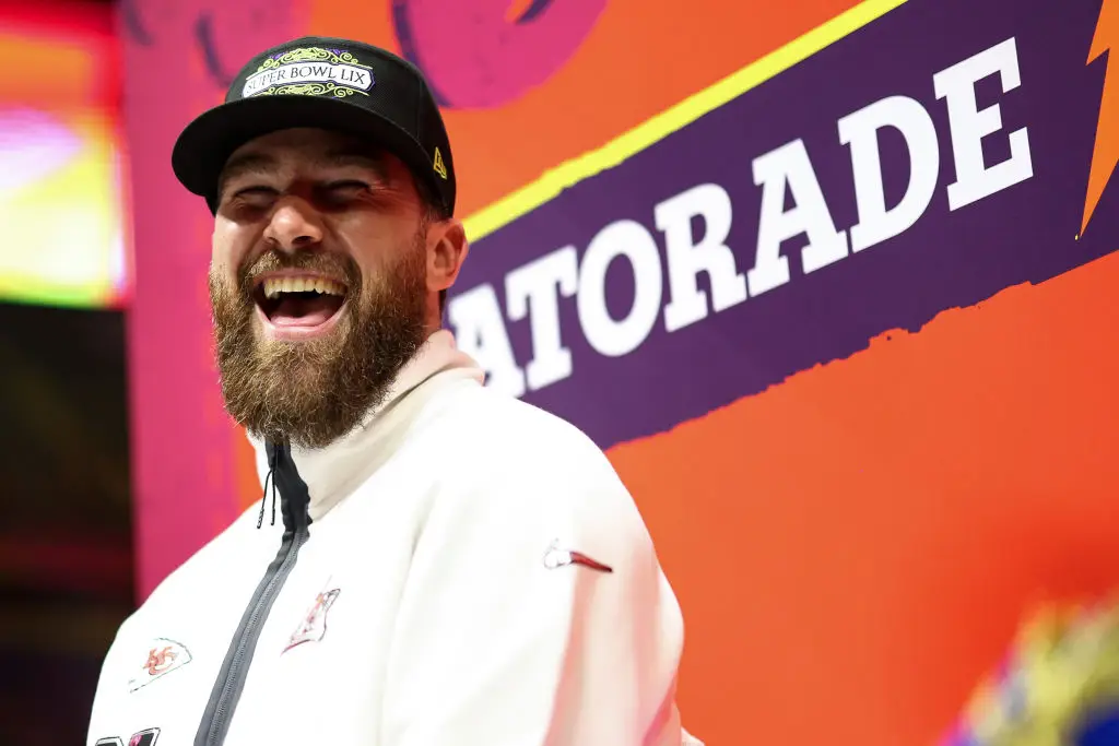 Football fans think a possible retirement is on the rise for Kelce (Kevin Sabitus/Getty Images)
