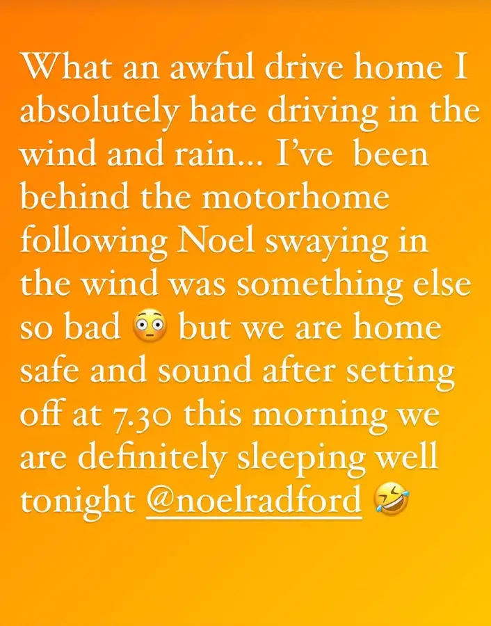 The family finally made it home.