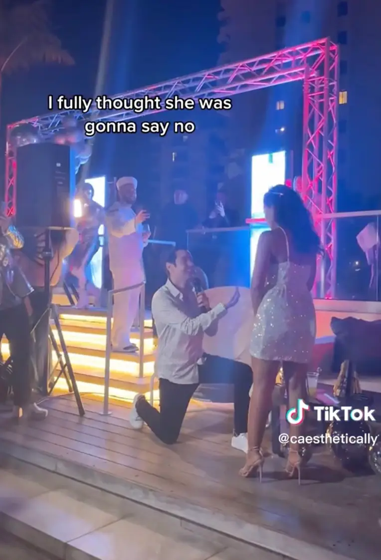 This has got to be one of the most awkward proposals in history.