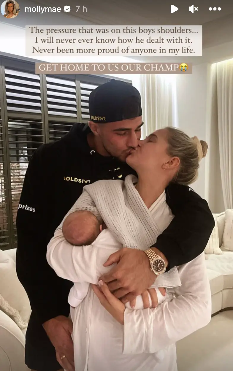 Molly was unbelievably proud of Tommy.