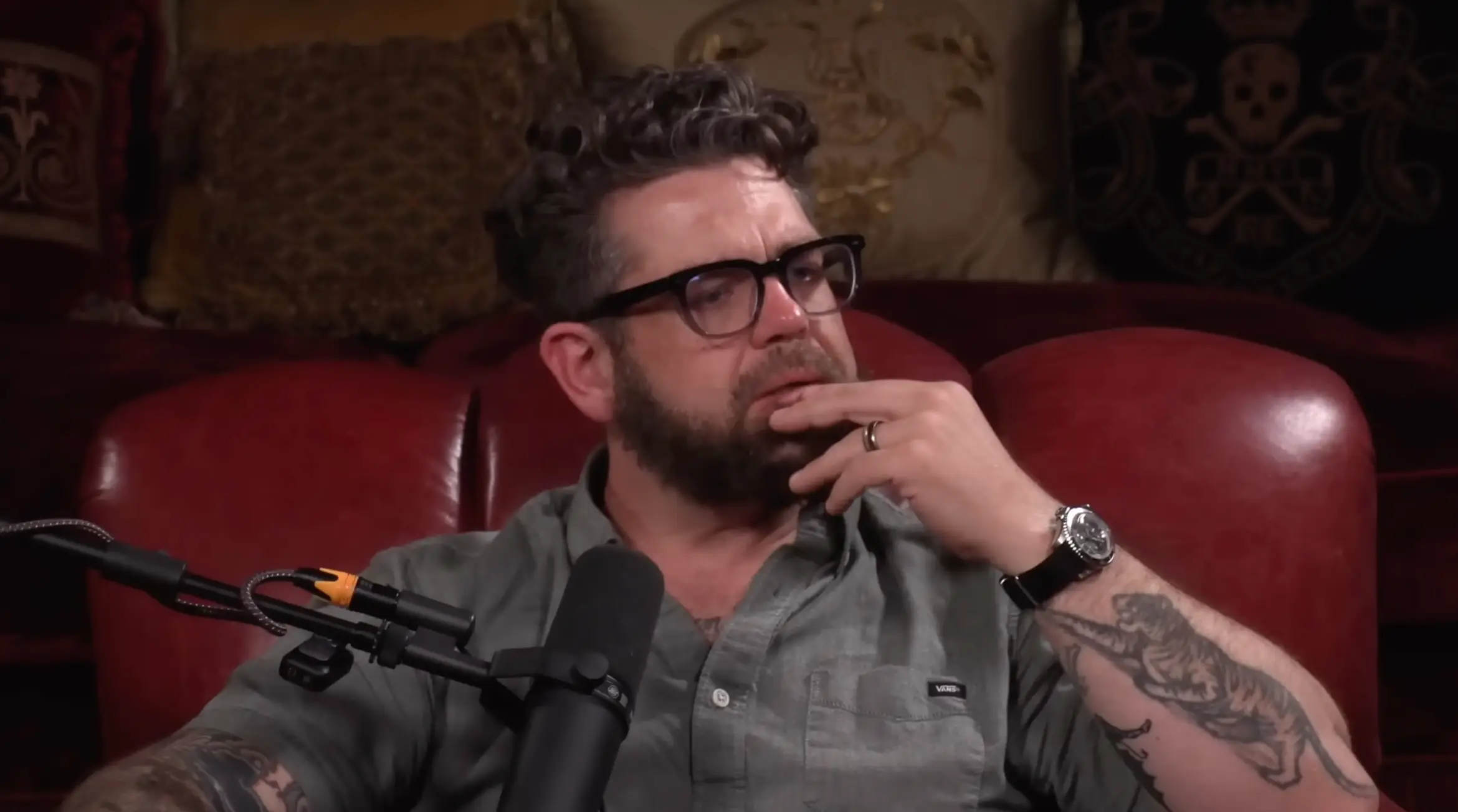 Jack got emotional as he recalled the moment he found out his father had passed (YouTube/@jackosbourne)