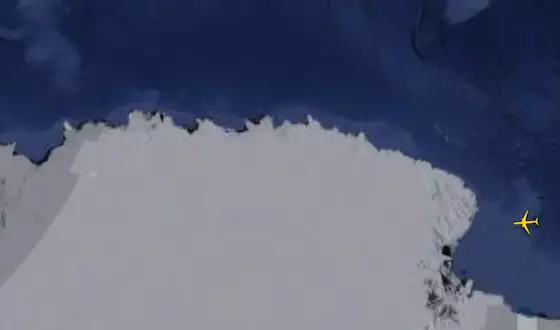 Looking a tad lonely down there! (X/@flightradar24)