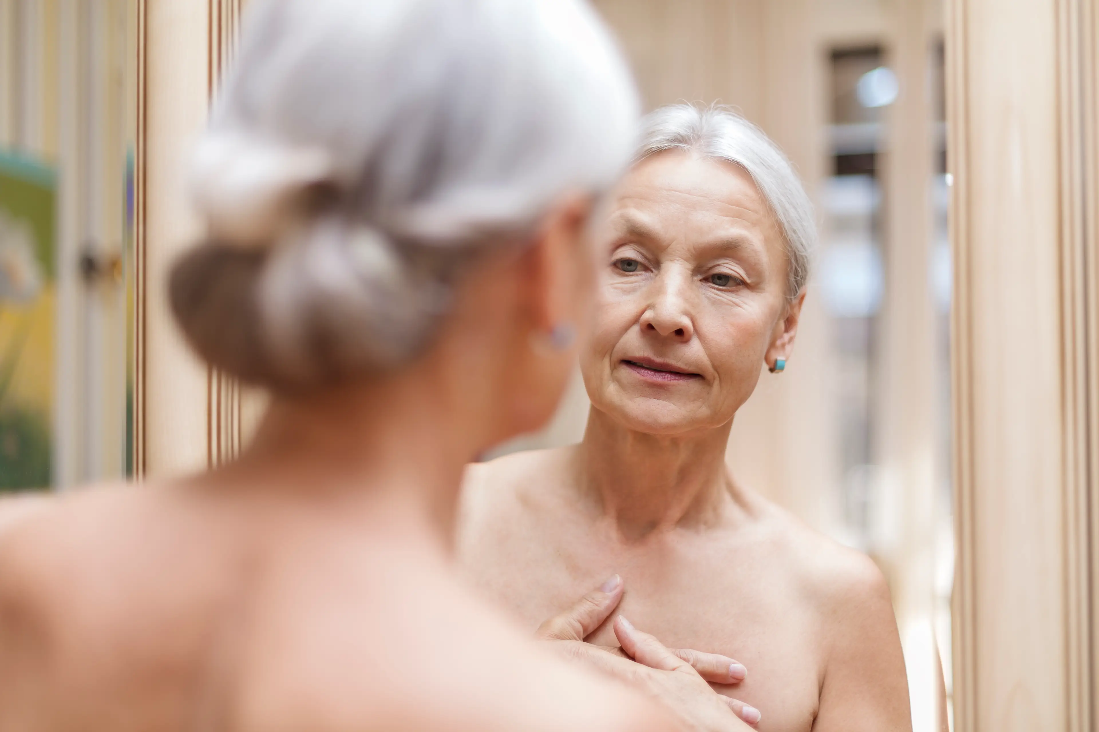 An inverted nipple could also be an indicator of breast cancer (Getty Stock Images)