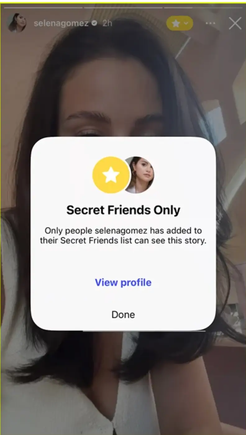 Were you added to Selena Gomez's 'Secret Friends' list today? (Instagram/@selenagomez)