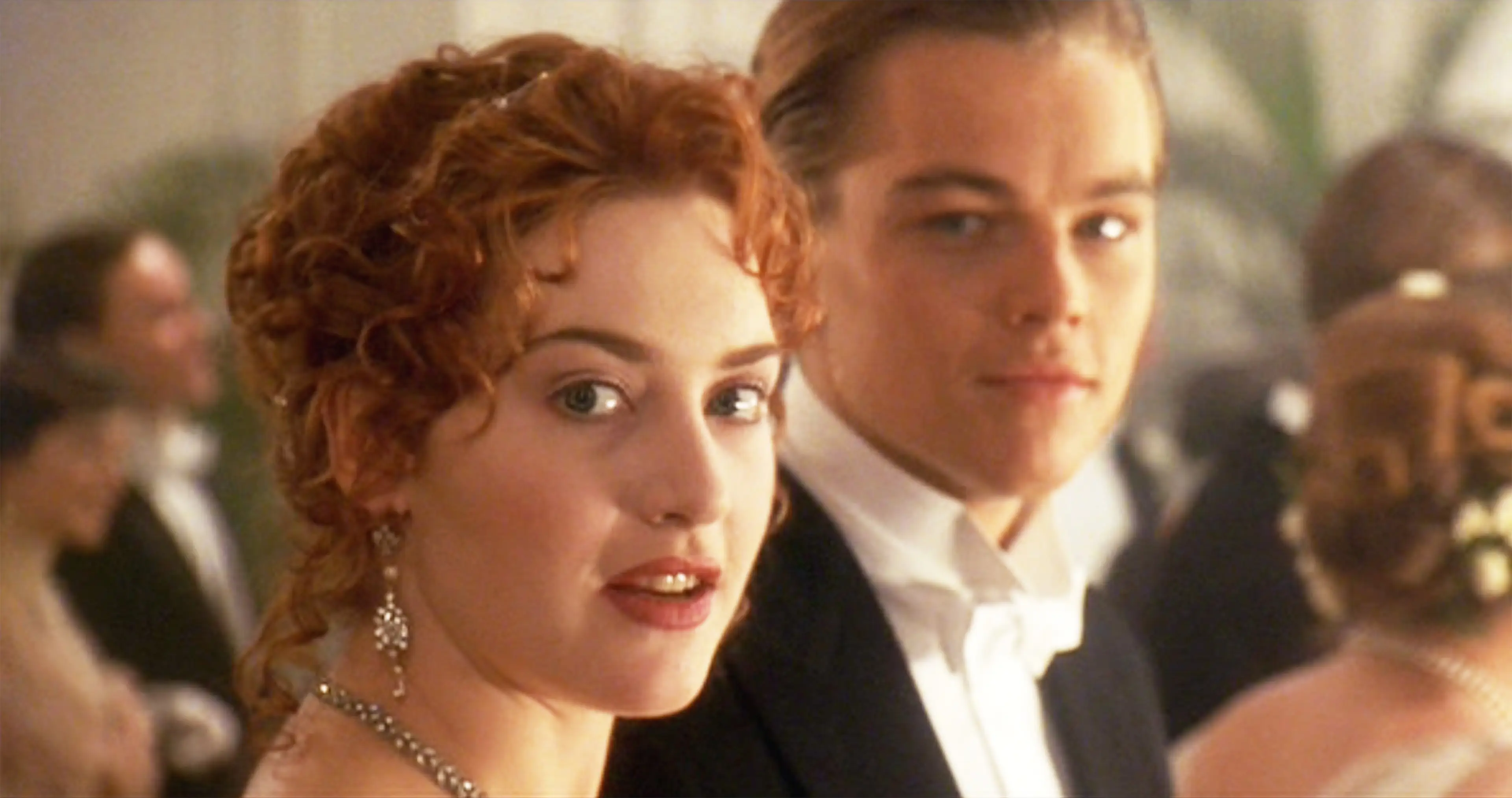 Kate Winslet and Leonardo DiCaprio in Titanic.