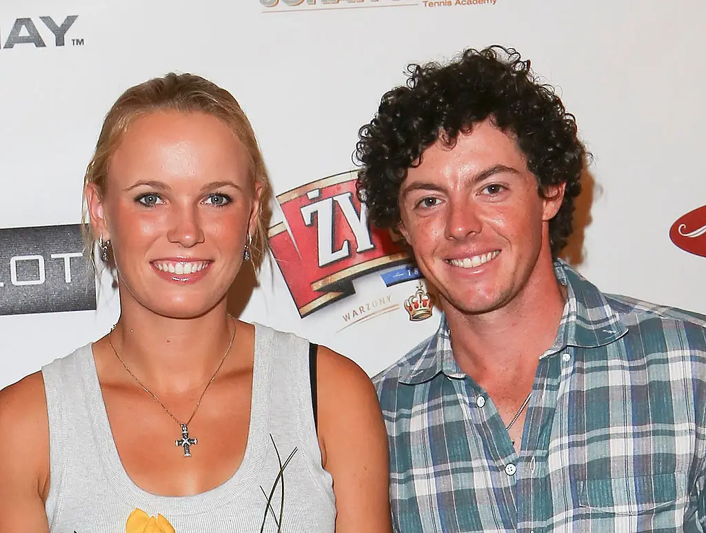 Wozniacki said she initially thought the call for McIlroy was a joke (Charles Norfleet / Contributor / Getty Images)