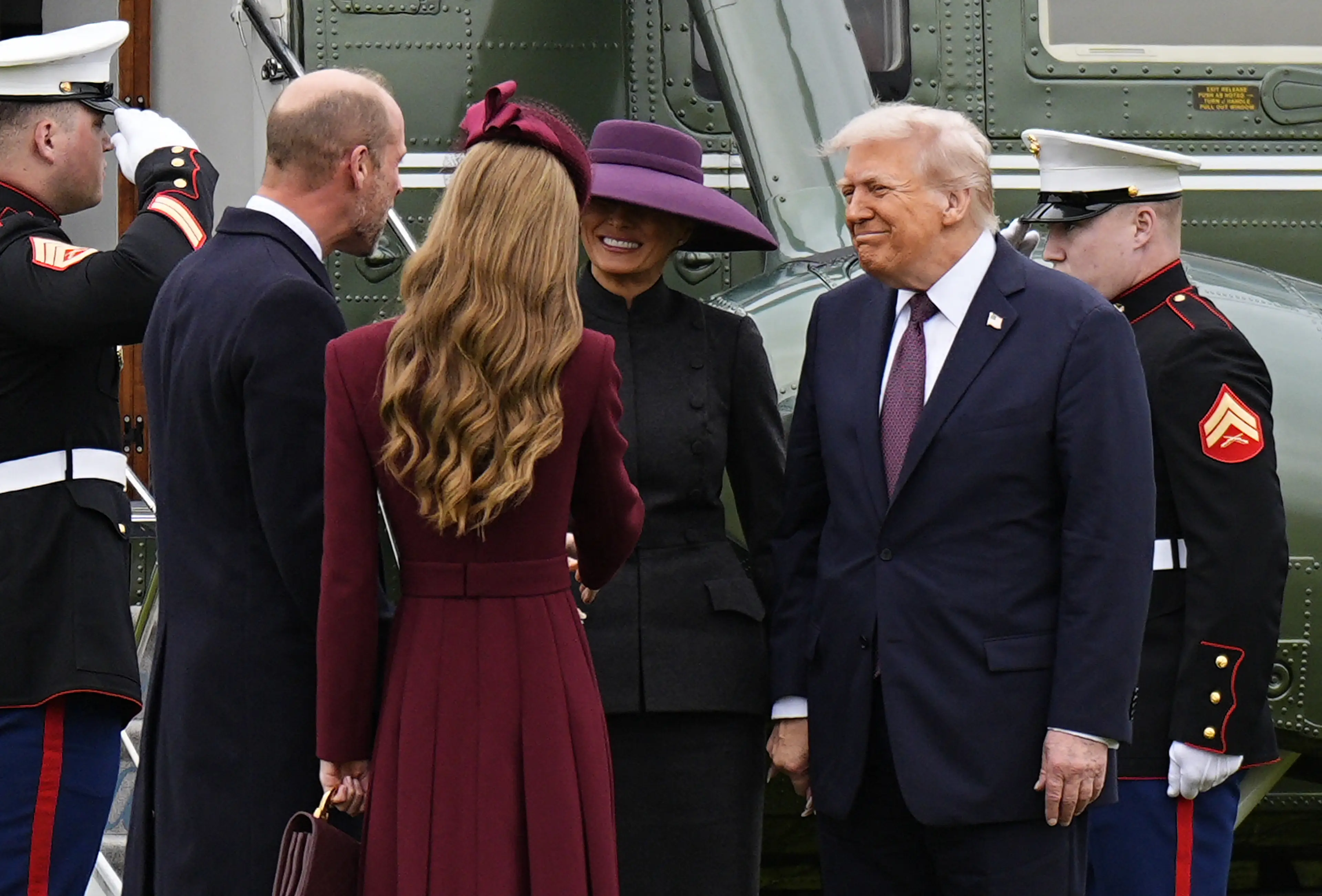 Melania's hat has set tongues wagging (AARON CHOWN/POOL/AFP via Getty Images)