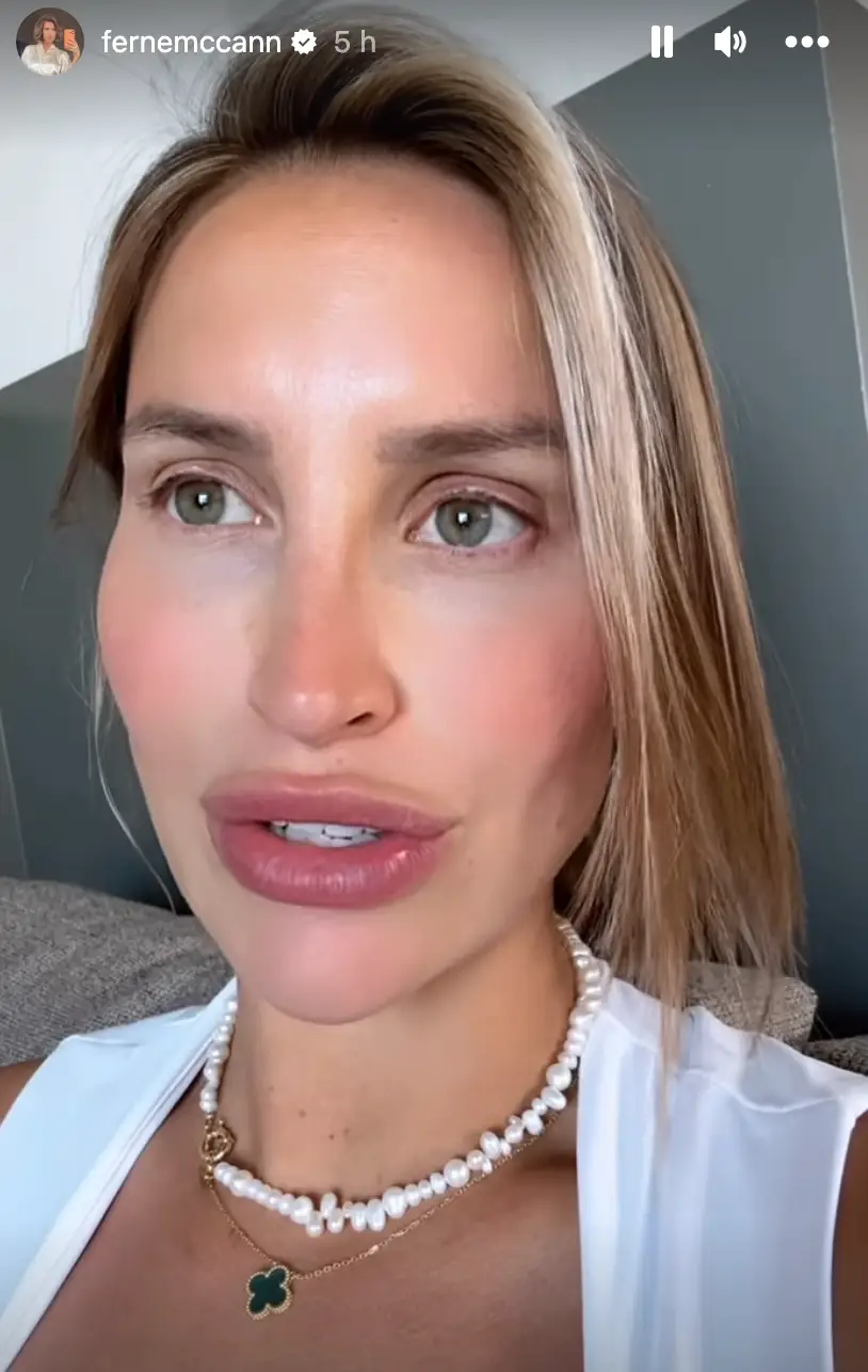 Ferne hit back at the criticism on her Instagram Stories.