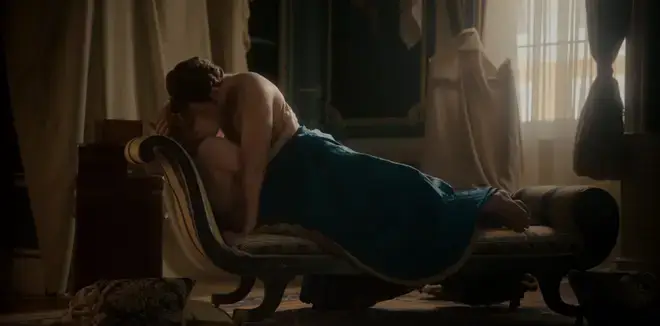 Coughlan's mum clearly wasn't as obsessed with the steamier scenes as we were (Netflix)