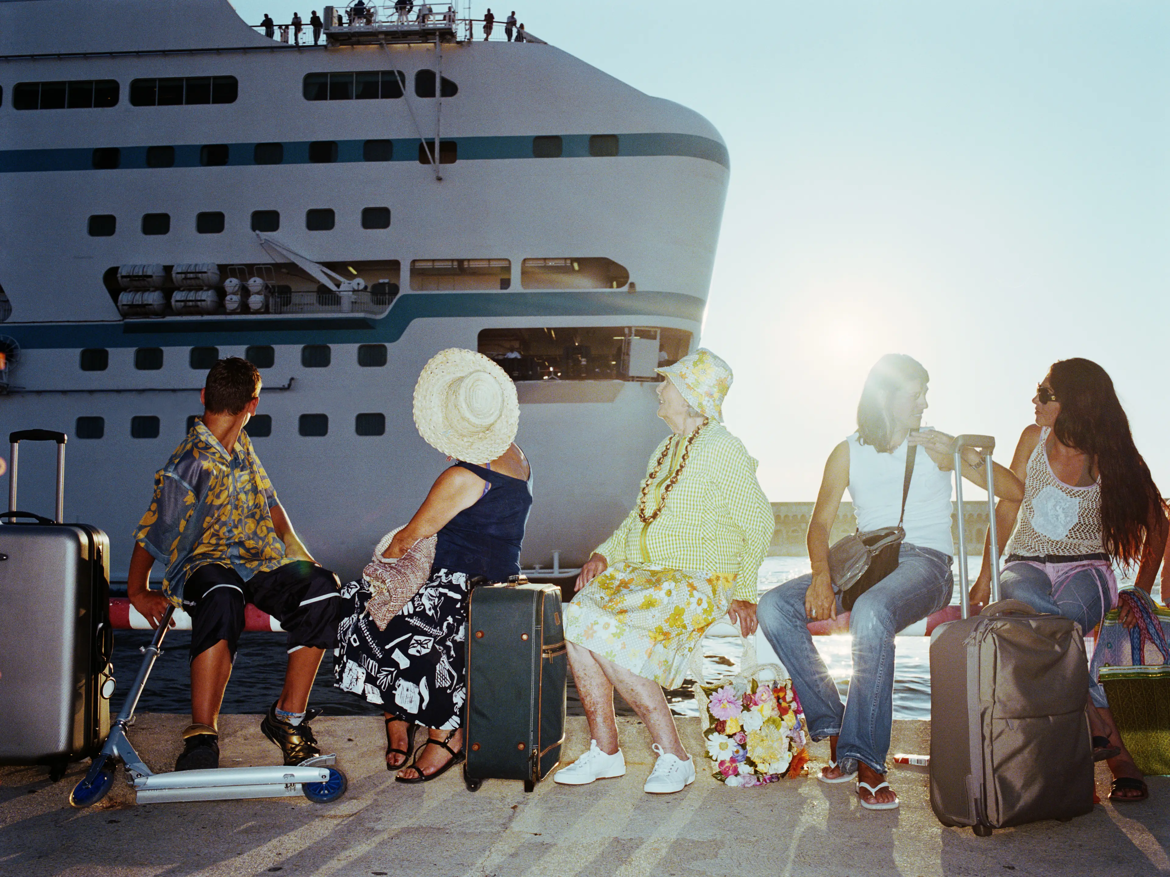 The 'entitled' passenger had brought bags upon bags of luggage.