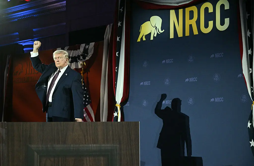 The president also spoke about the conflict in Iran (Jim WATSON / AFP via Getty Images)