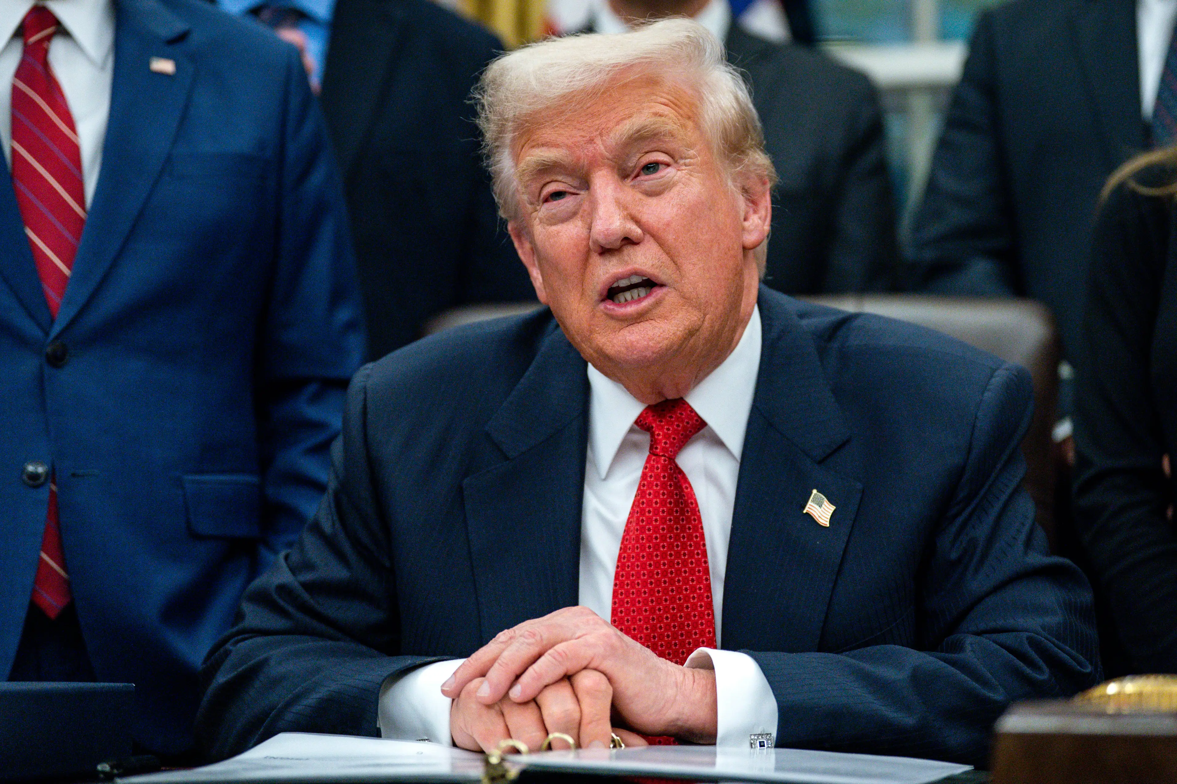 Social media users have branded the comment as 'inappropriate' and 'embarrassing' (Bonnie Cash/UPI/Bloomberg via Getty Images)