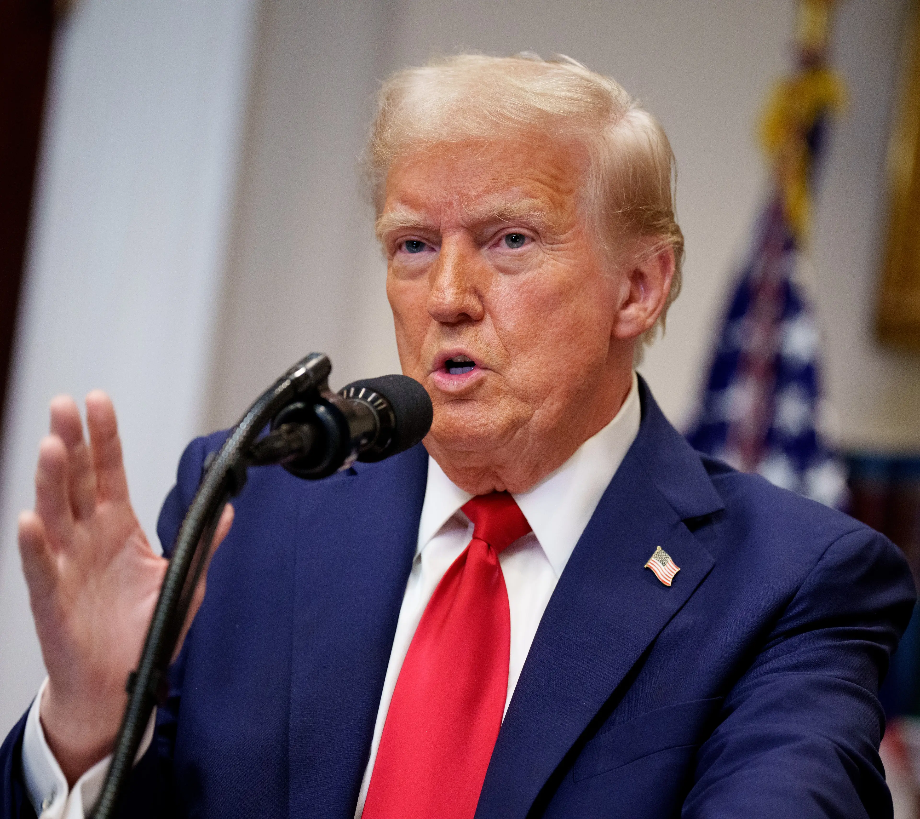 Donald Trump has been urged to release Prince Harry's immigration files (Andrew Harnik/Getty Images)