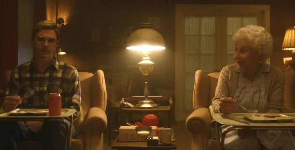 Jeffrey Dahmer and his grandmother in the Netflix series.