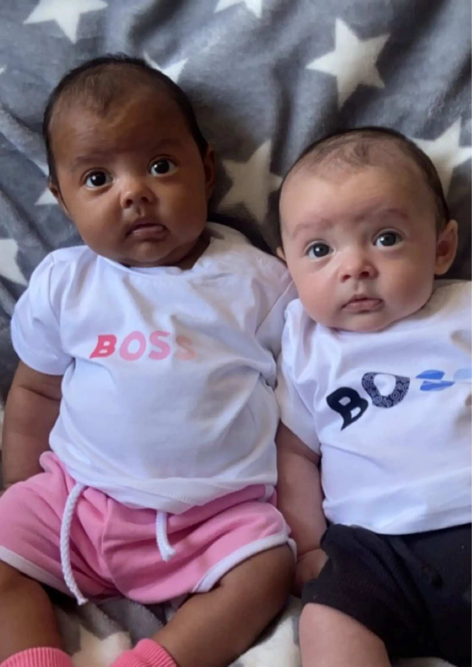 Strangers often stop to marvel at the gorgeous twins.