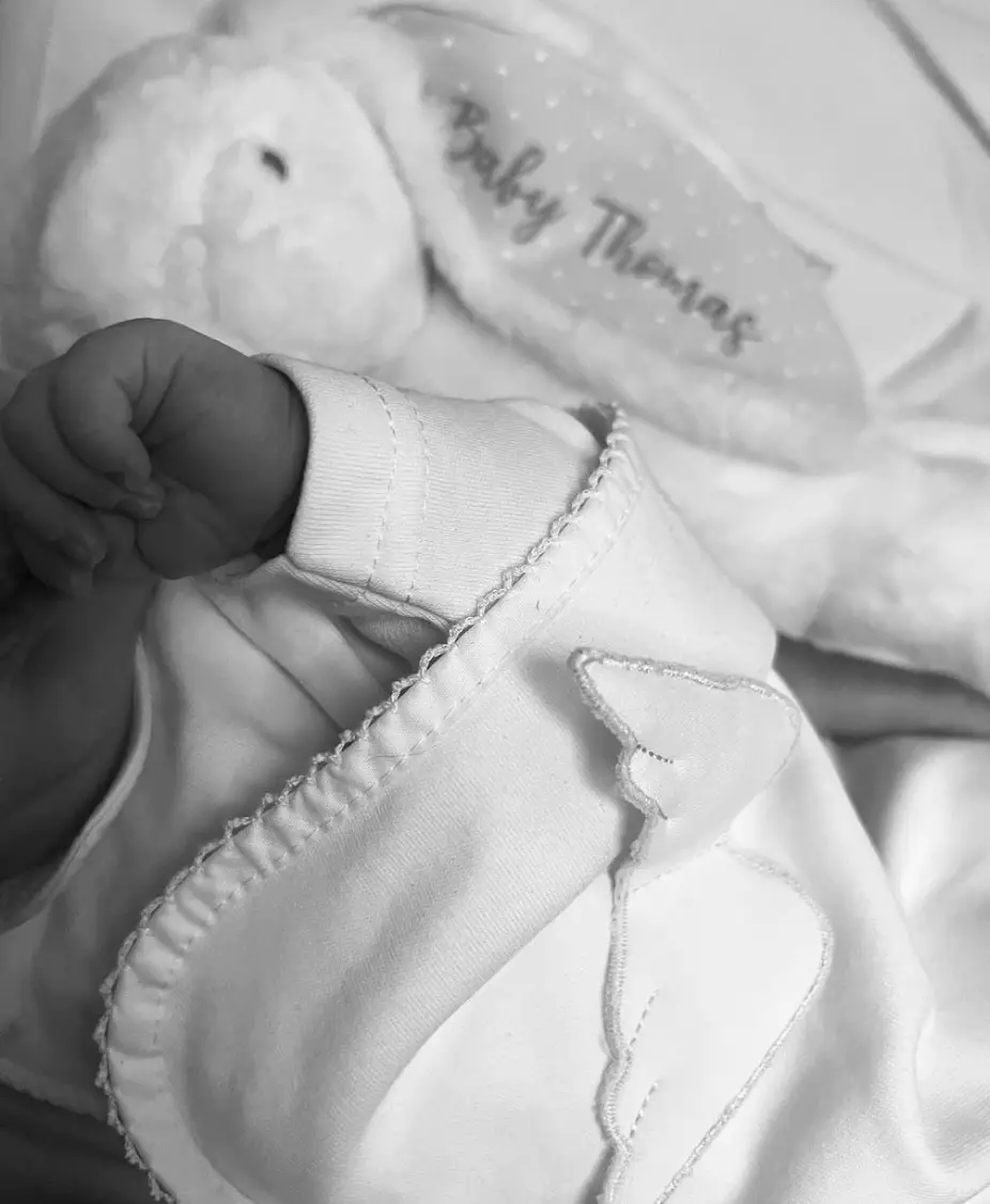 The 30-year-old former TOWIE star took to Instagram to announce the news (